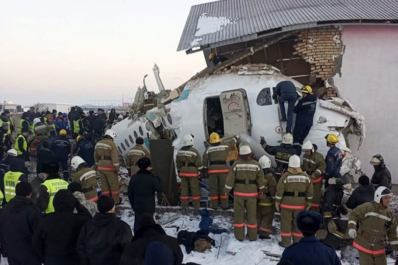 Plane with 100 on board crashes at Kazakhstan’s Almaty airport, killing at least 15