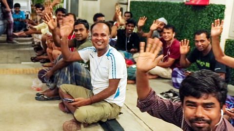 PENAHANAN PEKERJA BANGLADESH DI BAWAH ISA Pekerja Bangladesh di Singapura akui insiden cemar nama baik mereka
