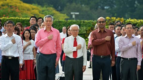 UPACARA MEMPERINGATI HARI KEBANGSAAN Pejabat Presiden dan Pejabat Perdana Menteri sambut Hari Kebangsaan di Istana