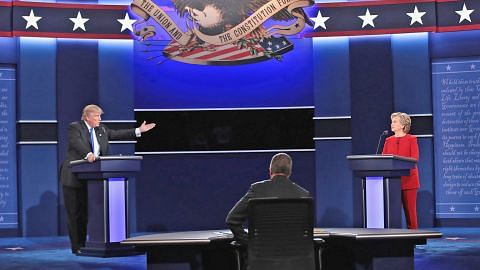 Trump agresif, namun Clinton ungguli perdebatan pertama