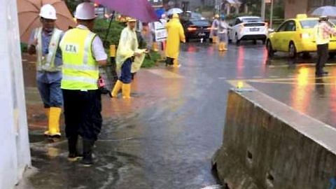 Hujan lebat sebabkan banjir kilat di Tg Pagar