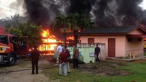 Asrama di Pahang musnah dijilat api