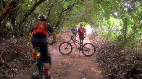 Rentas desa, hutan dengan basikal