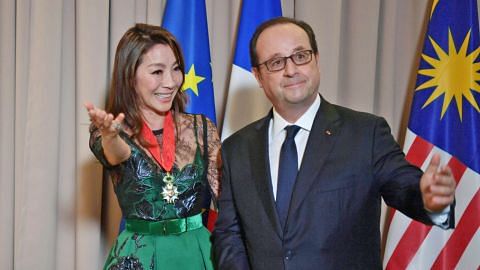 Michelle Yeoh terima anugerah daripada Perancis
