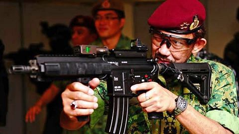 Sultan Brunei lawat Kem Pasir Ris