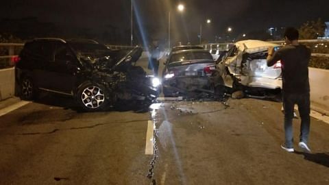 2 men injured in chain collision at Woodlands checkpoint on Sunday, second accident in two days at Causeway