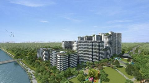 The 1,172-unit Punggol Point Cove is expected to be completed by 2023. 