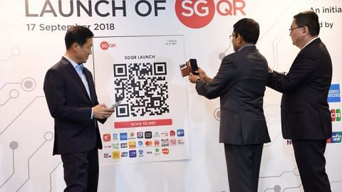 Universal SGQR code for cashless payments, interbank fund transfer system to be opened to non-banks