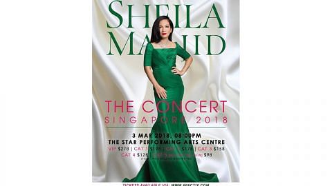 Sheila Majid bakal gegarkan The Star dengan lagu malar segar