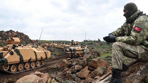 Tentera dan kereta kebal Turkey masuk wilayah Syria
