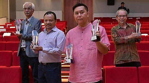 Empat penulis Melayu dipilih antara 18 pemenang Hadiah Sastera S'pura