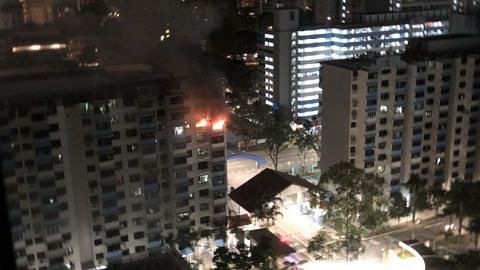 40 residents evacuated after fire engulfs Bendemeer Road HDB flat