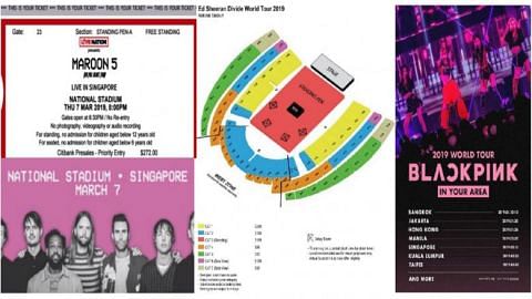 Teenager arrested for Ed Sheeran, Maroon 5, Blackpink ticket scams involving $5,400 on Carousell