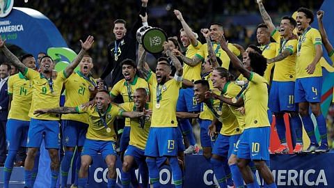 Brazil juara walau dengan 10 pemain