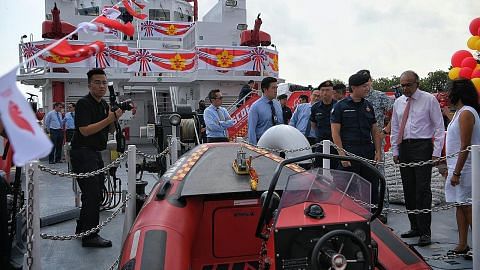 Tiga kapal pemadam api baru SCDF mula beroperasi tahun depan