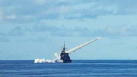 Angkatan laut Amerika, S'pura berlatih di Guam