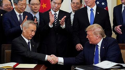 Amerika, China meterai perjanjian dagangan tahap pertama