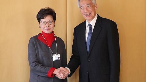 PM Lee, Cik Lam sahkan jalinan rapat S'pore, HK