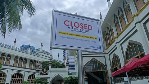 Masjid Sultan henti buat sementara lawatan bagi pelancong