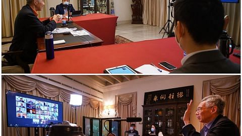 PM Lee berbincang dengan panel penasihat EDB, MAS