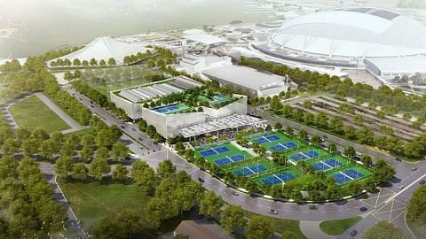 Pusat Tenis Kallang siap jelang akhir 2022