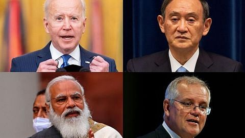 Biden akan temui pemimpin Jepun, India dan Australia di alam maya