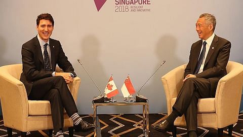PM Lee ucap tahniah kepada PM Canada kerana dipilih semula