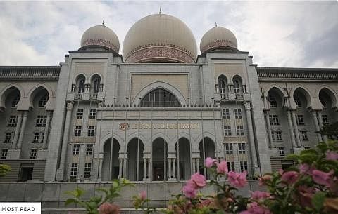 MAHKAMAH TERTINGGI: Mahkamah Persekutuan Malaysia merupakan mahkamah tertinggi dan mahkamah rayuan terakhir di Malaysia. Ia ditempatkan di Istana Kehakiman di Putrajaya. - Foto MALAY MAIL