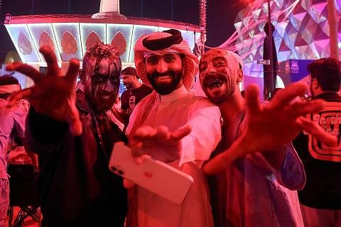 DIRAIKAN: Sambutan perayaan Halloween turut dianjurkan di Arab Saudi untuk julung-julung kalinya tahun ini. - Foto REUTERS