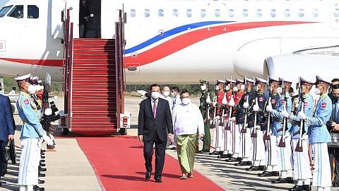 Hun Sen lawat Myanmar sedang kunjungan cetus bantahan