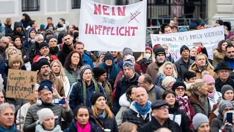Parlimen Austria lulus rang wajibkan vaksinasi ke atas orang dewasa