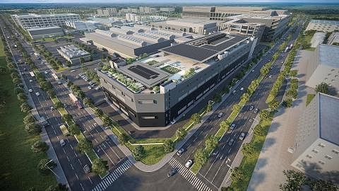 KILANG BARU: Lakaran artis loji bateri baru Dyson di Singapura, yang akan siap pada 2023 dan beroperasi sepenuhnya menjelang 2025. - Foto DYSON