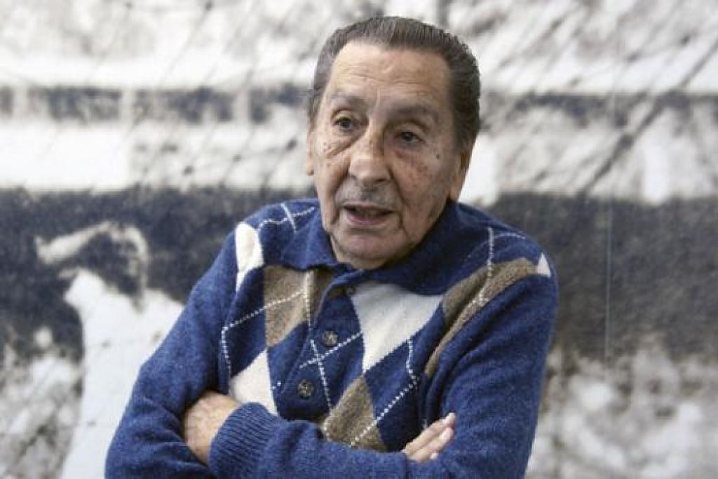 ALCIDES GHIGGIA: Satu-satunya bekas pemain Piala Dunia 1950 Uruguay yang masih hidup. – Foto AFP