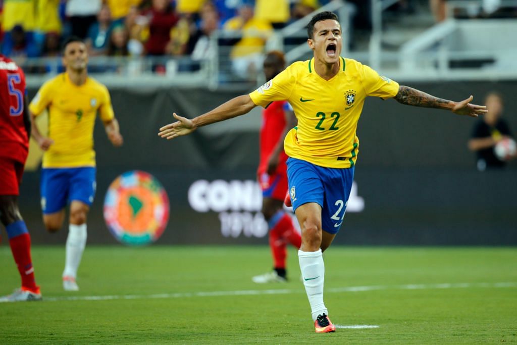Hatrik Coutinho bantu Brazil belasah Haiti 7-1 COPA AMERIKA