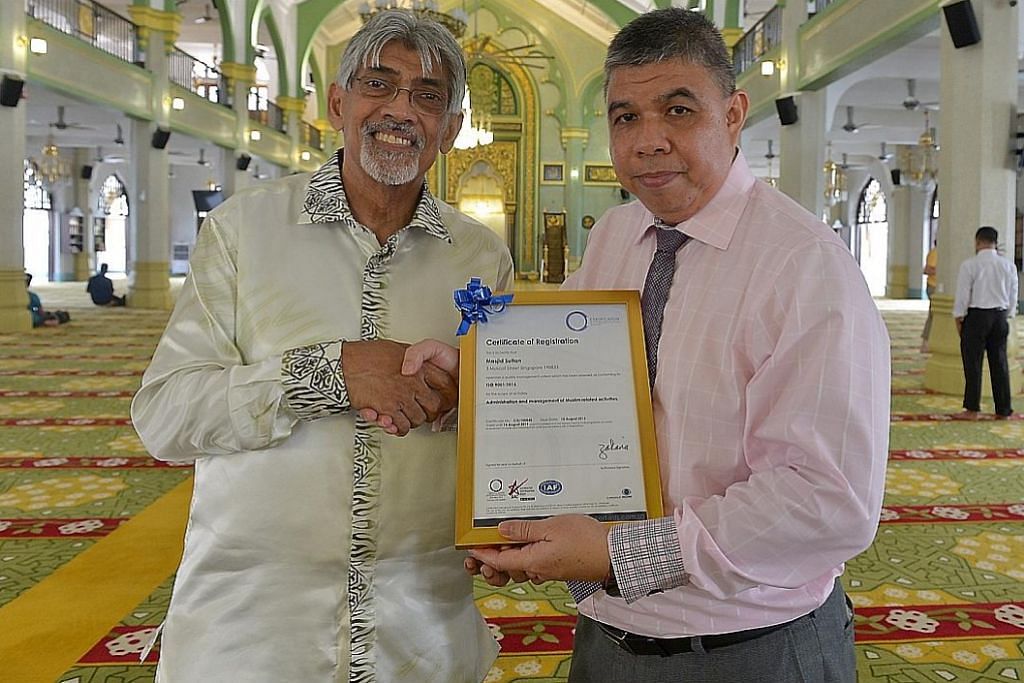 Masjid Sultan jadi masjid pertama Singapura raih pensijilan ISO 9001