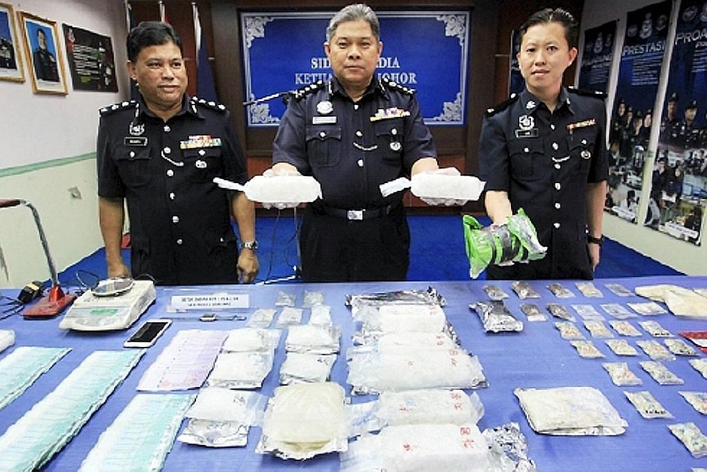 Polis temui $406,000 dadah pada warga S'pura di Johor
