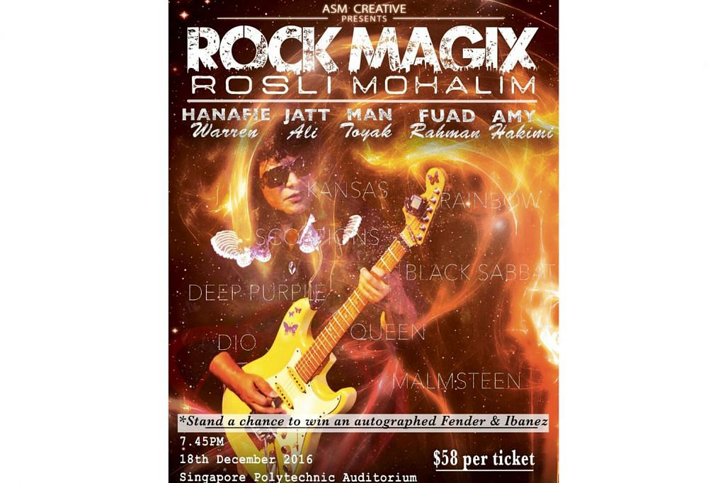 Rosli Mohalim akan terajui konsert rok era 70-an dan 80-an