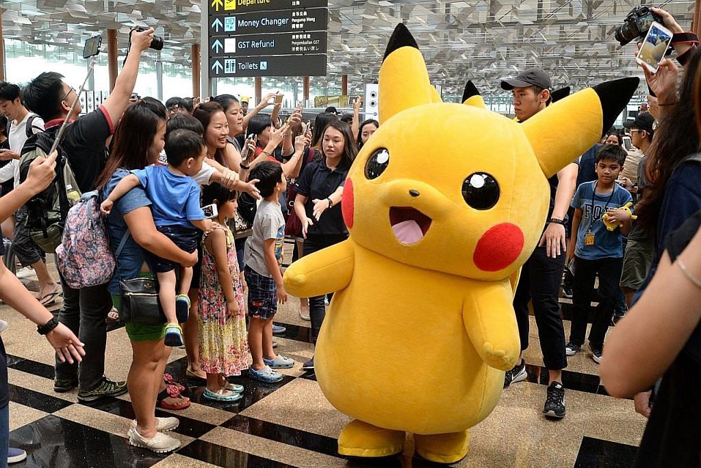 Pikachu 'mendarat' di Lapangan Terbang Changi