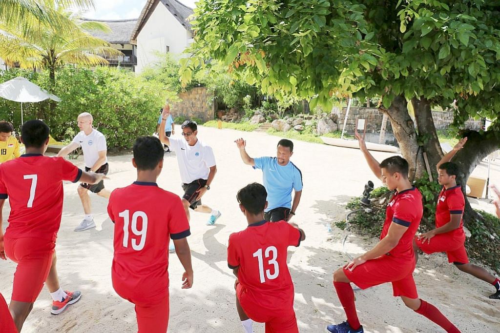 Skuad bola sepak belia tidak sabar lawan pasukan Mauritius