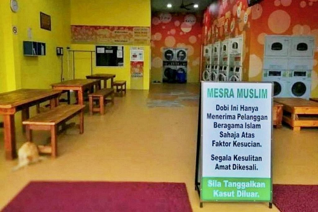 Pemilik kedai dobi di Muar 'untuk orang Islam saja' minta maaf