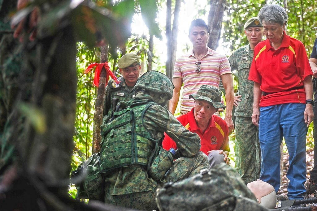 Hutan Brunei sekitaran latihan baik buat SAF LAWATAN PM LEE KE BRUNEI