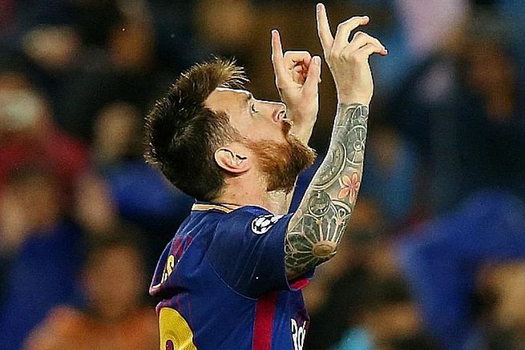Messi capai gol ke-100 di Eropah, bantu Barca atasi Olympiakos 3-1