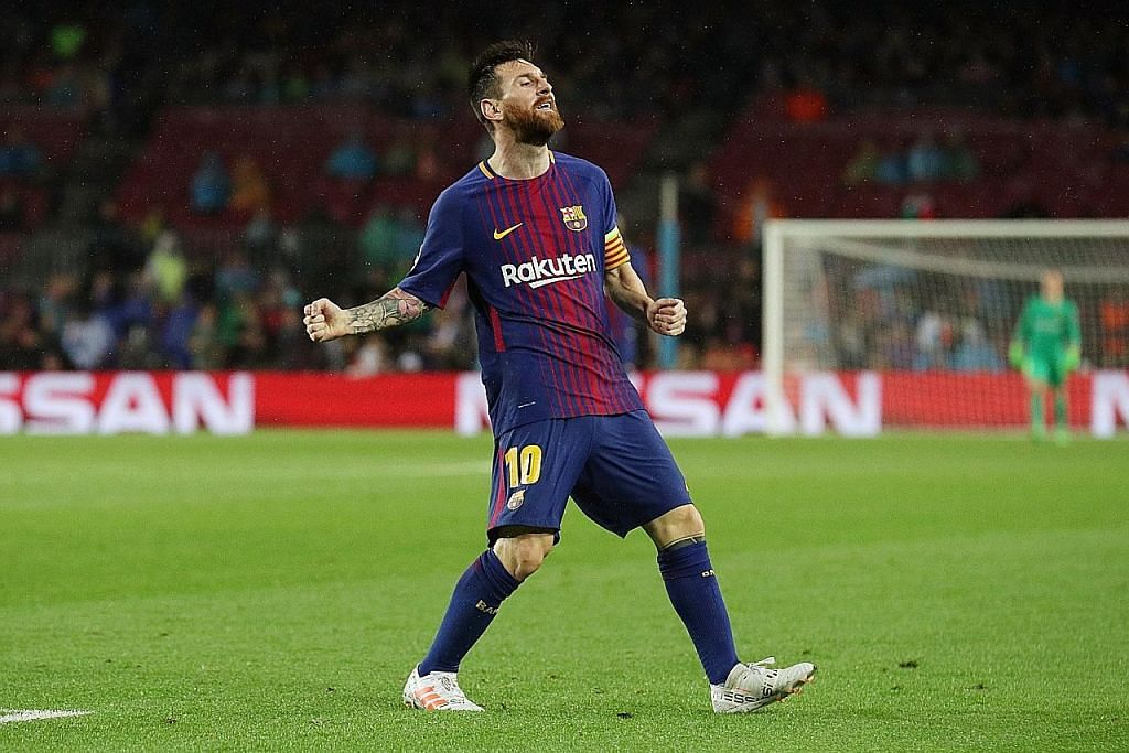 Messi jaring gol ke-100 di Eropah