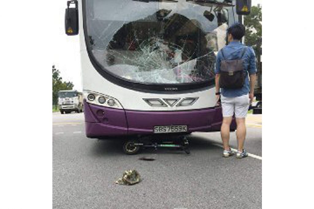 Penunggang e-skuter maut dalam nahas dengan bas SBS Transit