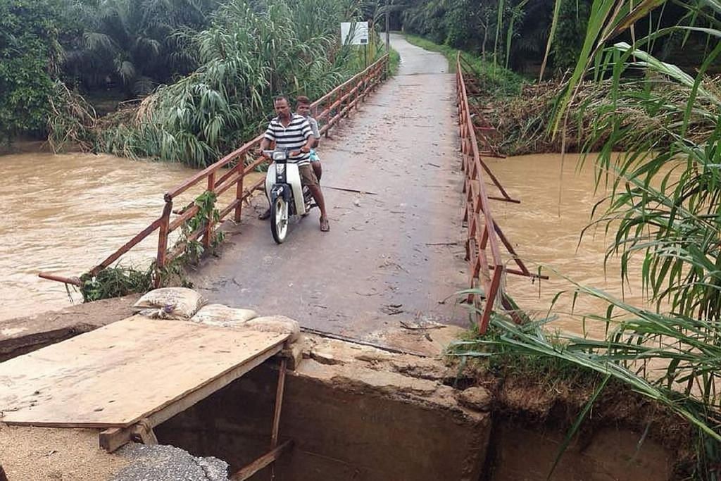 Banjir berterusan di Kelantan, utara Malaysia