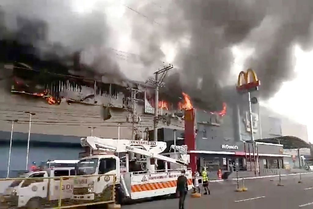 KEBAKARAN DI PUSAT BELI-BELAH DI FILIPINA Siasatan jenayah dilancar bagi kenal pasti punca kebakaran