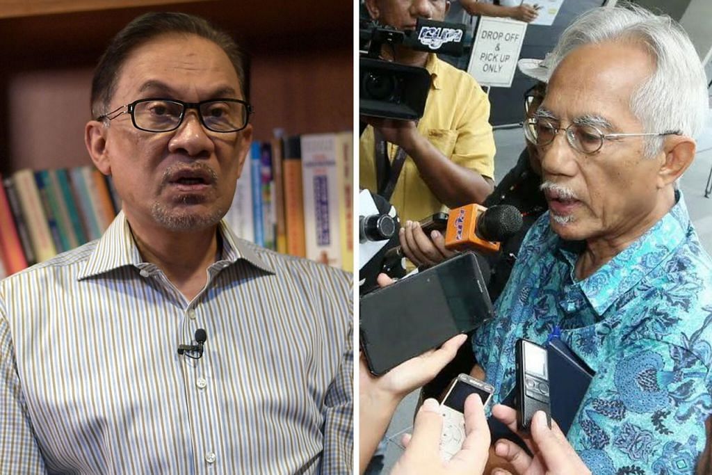 TIDAK SETUJU: Datuk Seri Anwar (kiri) berkata adalah tidak wajar bagi Datuk Kadir (kanan) menggunakan hak dan kebebasan yang ada bagi menyerang institusi Raja-Raja Melayu berlandaskan fakta yang boleh dipertikaikan. - Foto-foto NST, fail