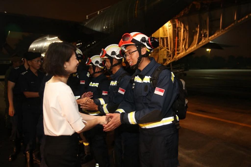 A 17-member SCDF contingent departed for Laos to aid relief efforts in Laos