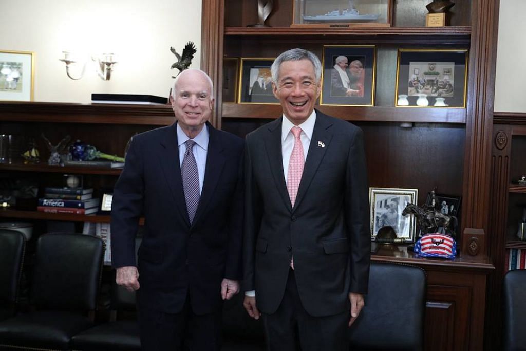John McCain 'a friend and supporter for Singapore': PM Lee
