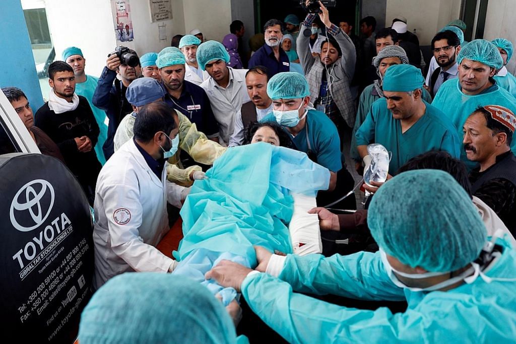 PENGGANASAN DI KABUL, AFGHANISTAN Jumlah kematian meningkat kepada 57 orang